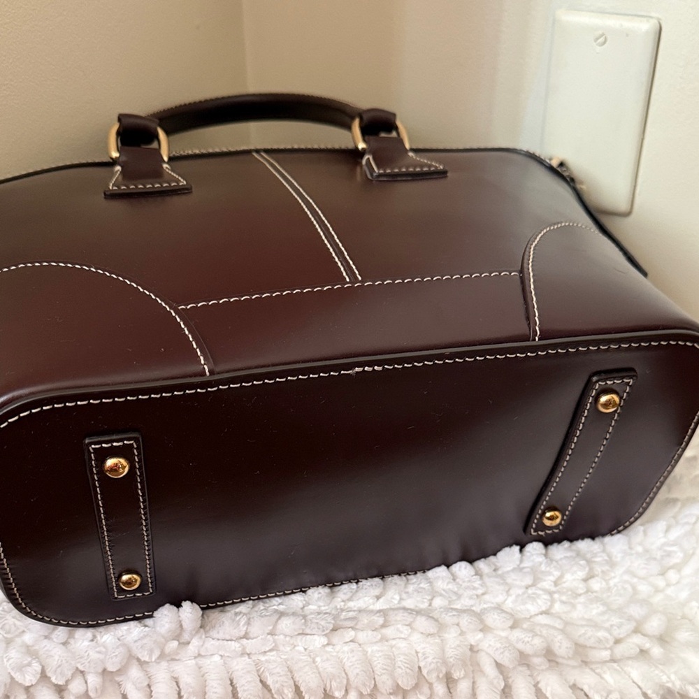 Dooney & Bourke Bordeaux Selleria Florentine Leather Domed Satchel - Picture 8 of 8